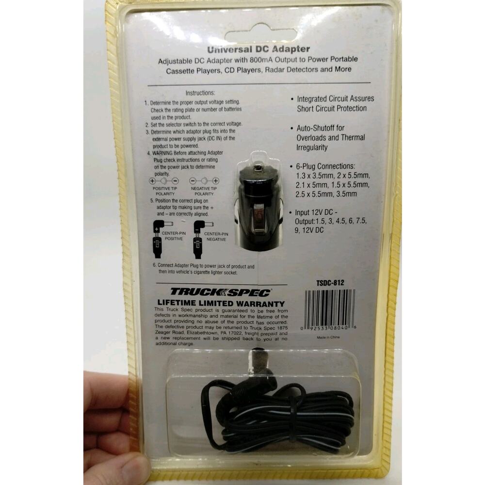Truck Spec Universal DC Adapter TSDC-812 - Picture 4 of 4